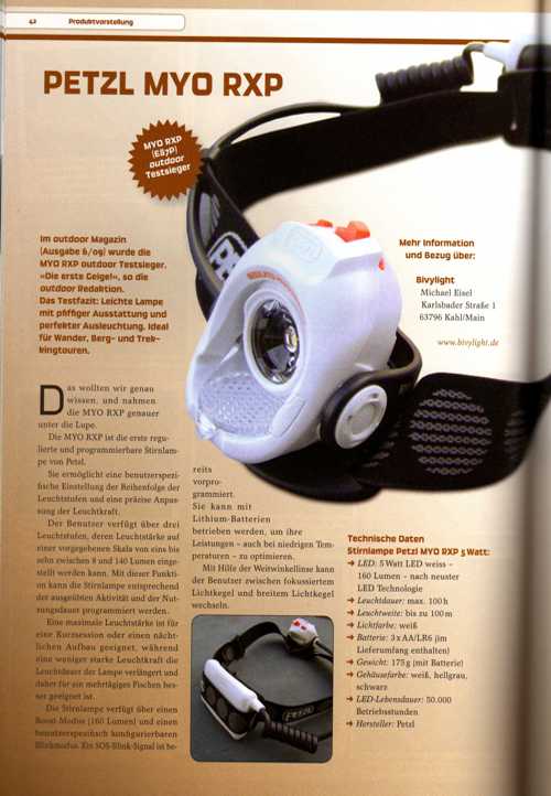 Petzl Stirnlampe MYO RXP